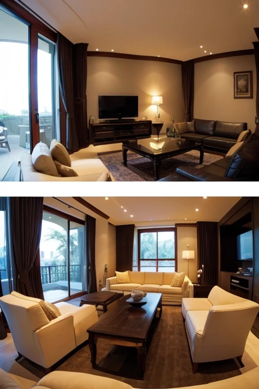 Luxury House、living room
