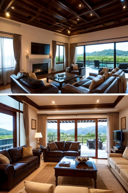 Luxury House、living room