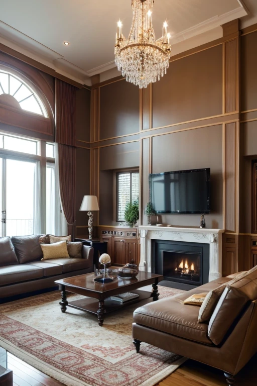 Luxury House、living room