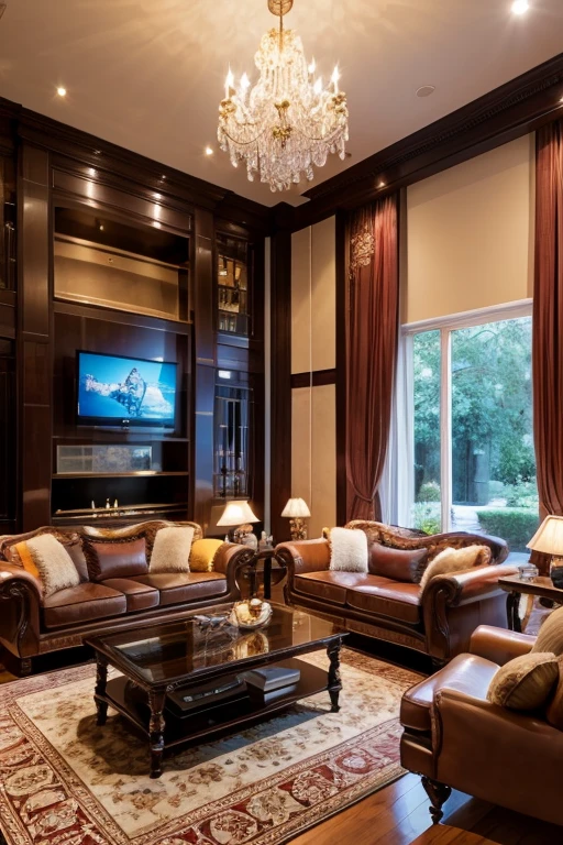 Luxury House、living room