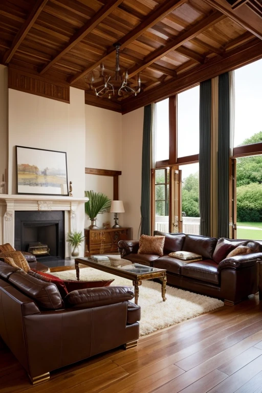 Luxury House、living room