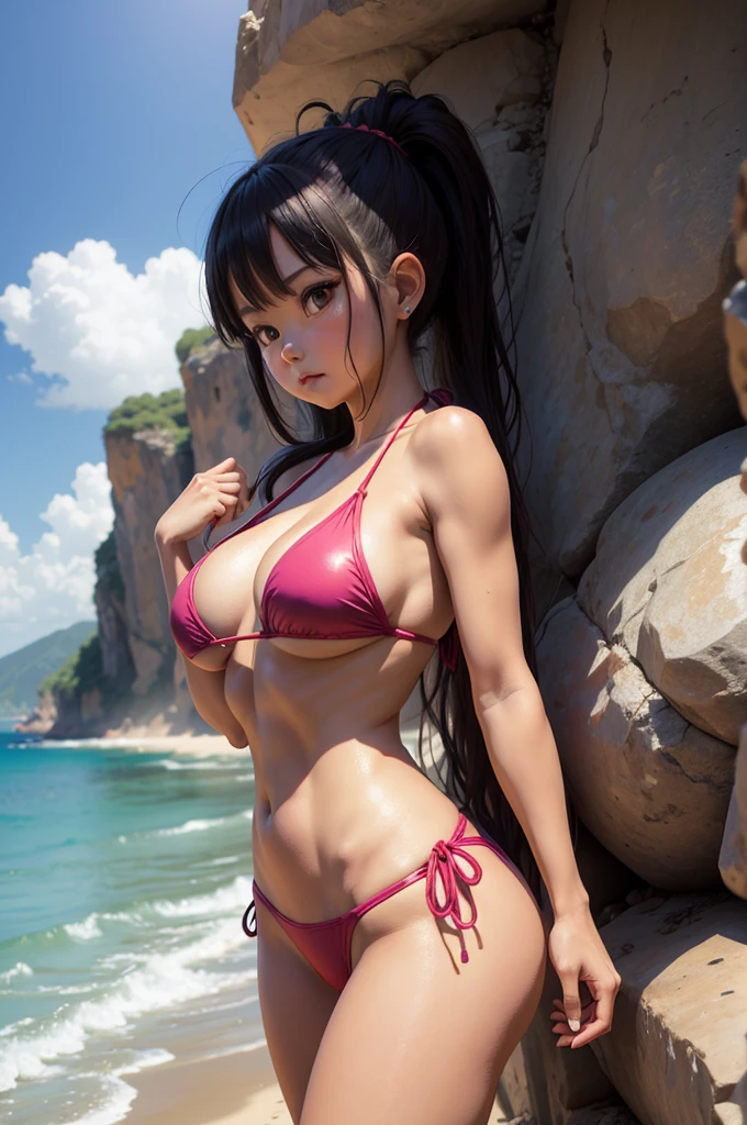 chichi, Sketch, 1 girl, Alone, old, Bikini, hits, playa, Dragon Ball Z, peel, Take off your clothes, get , big old, neckline