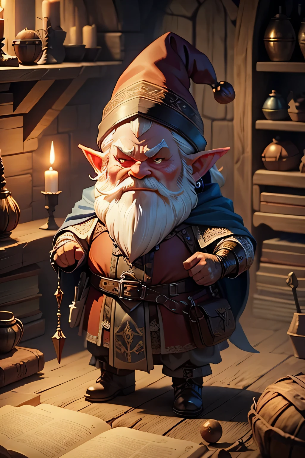 a medieval evil gnome