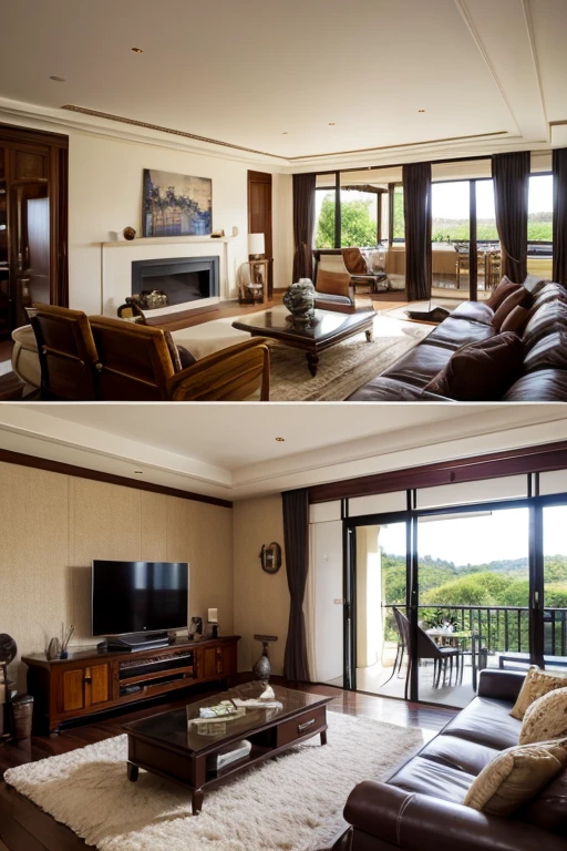 Luxury House、living room