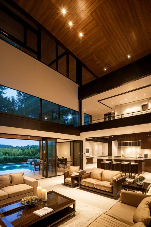 Luxury House、living room