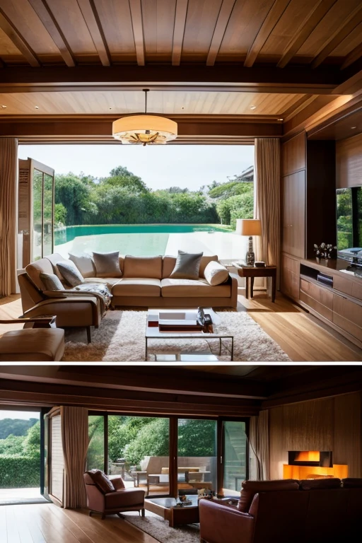 Luxury House、living room