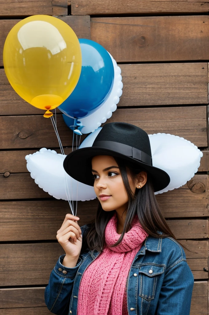 You can create a balloon with a hat 