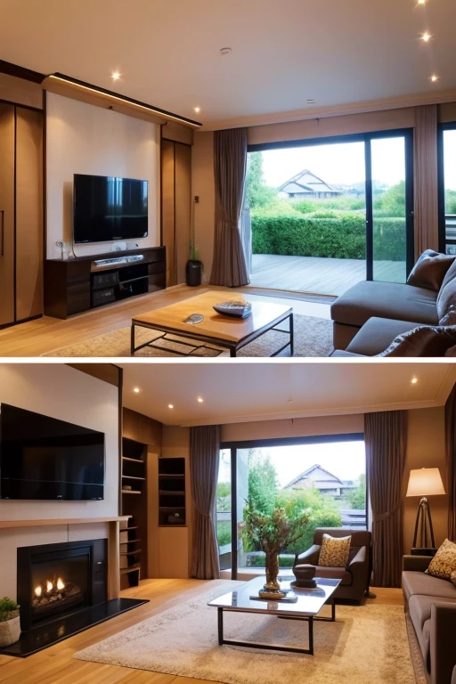 Luxury House、living room