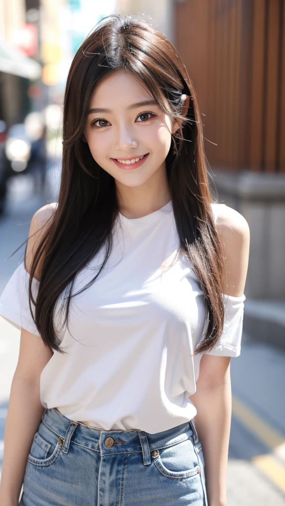 Cute idol cool smile modern