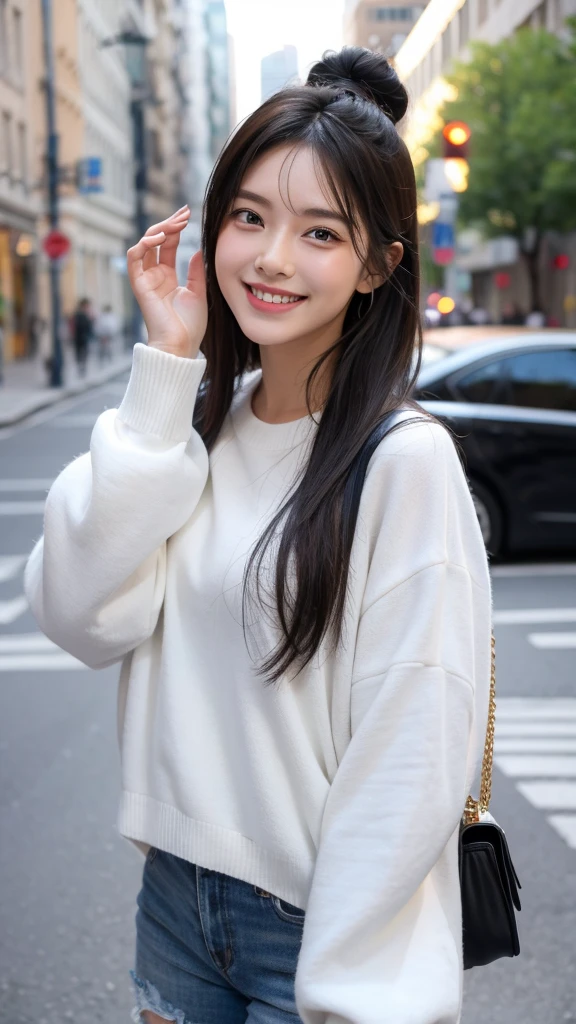 Cute idol cool smile modern