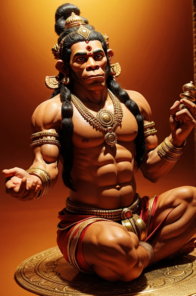 Lord Hanuman take earth in his hand