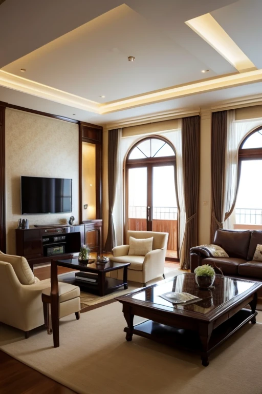 Luxury House、living room