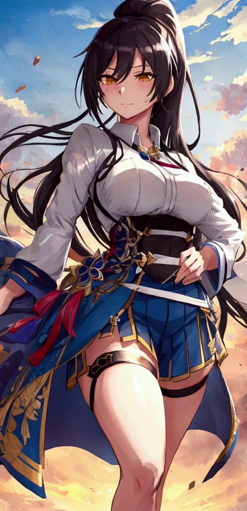 ponytail,Shirase Sakuya,