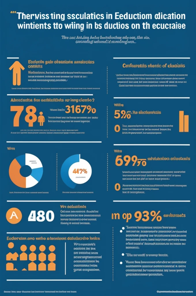 Infographic of statistics in education 