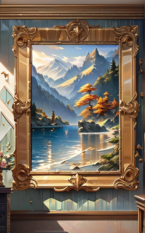 master piece, Best Quality, Illustration, Oil painting, Ultra-detailed, finely detail, detailed painting, hight resolution, 8K Wallpaper, Perfect dynamic composition, Beautiful detailed eyes, 1 woman, playful pattern,