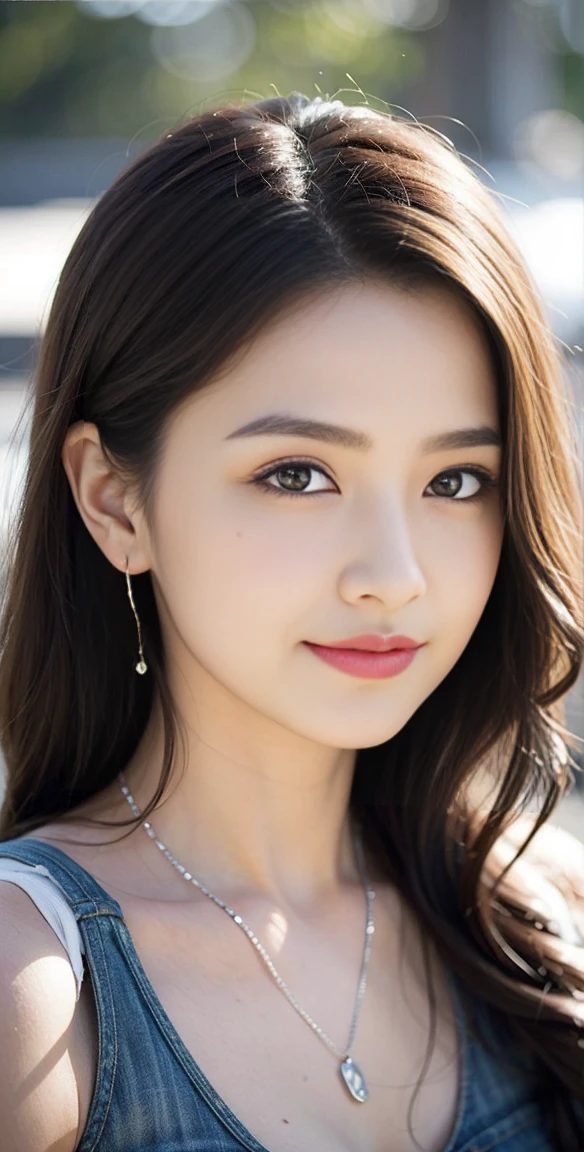 best quality, masterpiece, beautiful and aesthetic, 16K, (HDR:1.4), high contrast, bokeh:1.2, lens flare, (vibrant color:1.4), (muted colors, dim colors, soothing tones:0), cinematic lighting, ambient lighting, sidelighting, Exquisite details and textures, cinematic shot, Warm tone, (Bright and intense:1.2), wide shot, by playai, ultra realistic illustration, siena natural ratio, anime style, a picture from a high angle, a view from above, long Straight black hair with blunt bangs, (a charming smile:1),1 Girl、slender beauty:1.3、Oval face,Phoenix Eyes，Eyebrow， Double eyelids, Long eyelashes, A faint smile, ，Super detail face、Exquisite eyes、Double eyelids、smiling facial expression、(sexy pose),whole body、brown hair、necklace,Tanned skin、whole body、brown hair、necklace,Tanned skin、、Beautiful brown hair、Beautiful and delicate eyes、Brown eyes、Raise an eyebrow、Bangs to eyebrows、Beautiful brown hair、Beautiful and delicate eyes、Brown eyes、Raise an eyebrow、High Nose、Small nostril、Little mouth、Tempting lips、Mouth slightly open、Beautiful breasts、Full body、Oval face,Phoenix Eyes，Eyebrow， Double eyelids,  Long eyelashes, A faint smile, jeans, playing Gibson bass guitar, a sexy instagram Hot Swiss model, with a tattoo, oversized clevage,  Broken Glass effect, no background, stunning, something that even doesn't exist, mythical being, energy, molecular, textures, iridescent and luminescent scales, breathtaking beauty, pure perfection, divine presence, unforgettable, impressive, breathtaking beauty, Volumetric light, auras, rays, vivid colors reflects.
