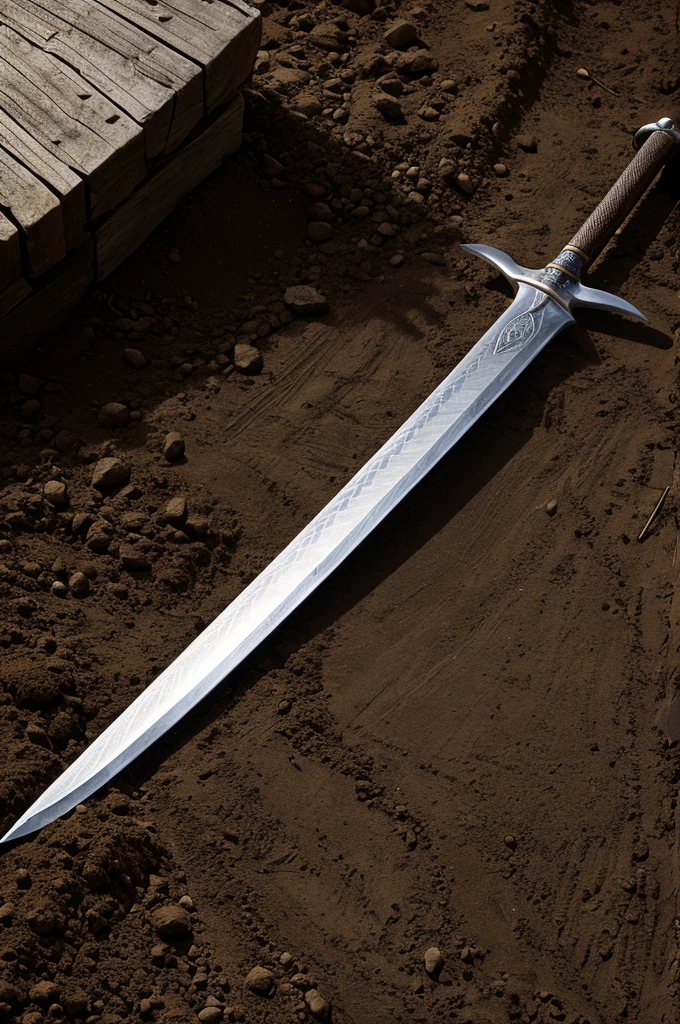 A shovel-like sword