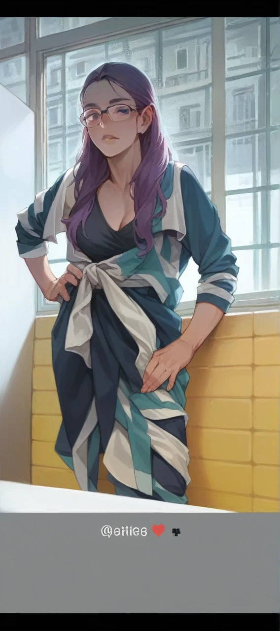 Put breasts and changed clothes