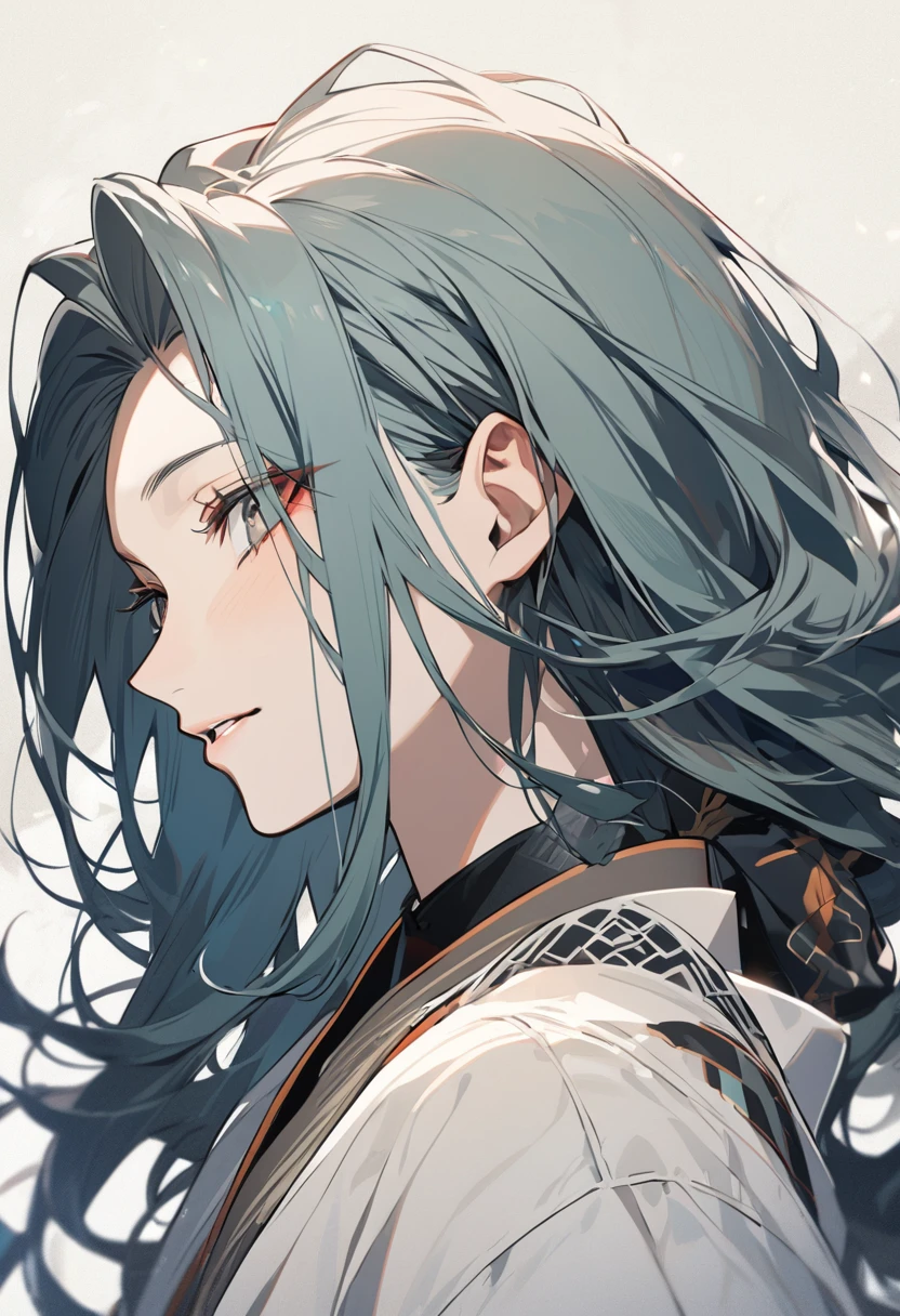 Portrait of Ogata Koan with full hair
