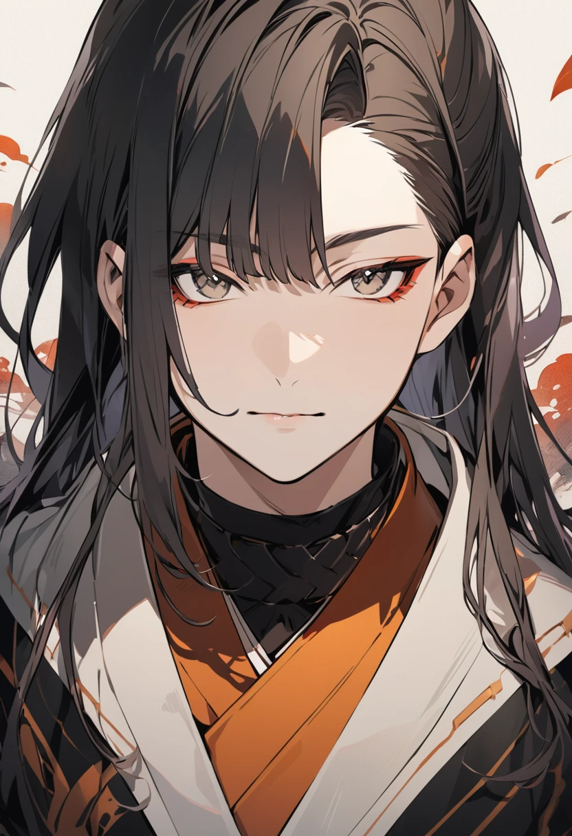 Portrait of Ogata Koan with full hair