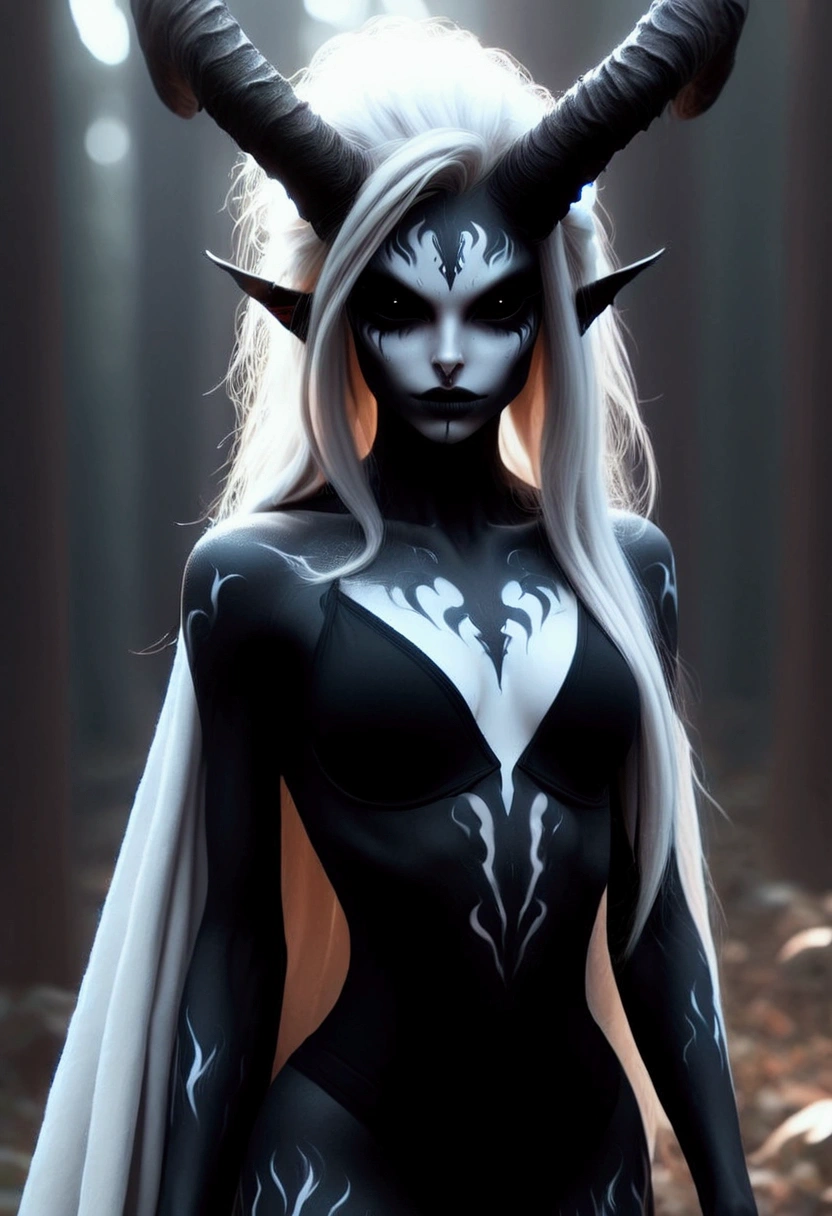 cinewow 1girl,sylvanas windrunner,,blonde,black sclera,glowing eyes,long hair,shoulder armor,full body,hood,solo,masterpiece,epic,best quality scar,perfect body proportion,pinup,posinig