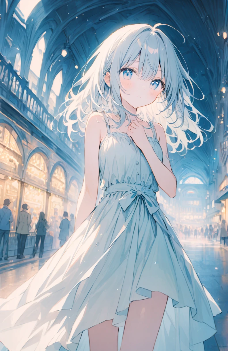 ((pale colour)),35mm, debt/1.2, 超High resolution, Attention to detail, Highest quality, High resolution, masterpiece、Memories at the amusement park、date、Naked Girls、cute、、Light Generation、Gentle colors