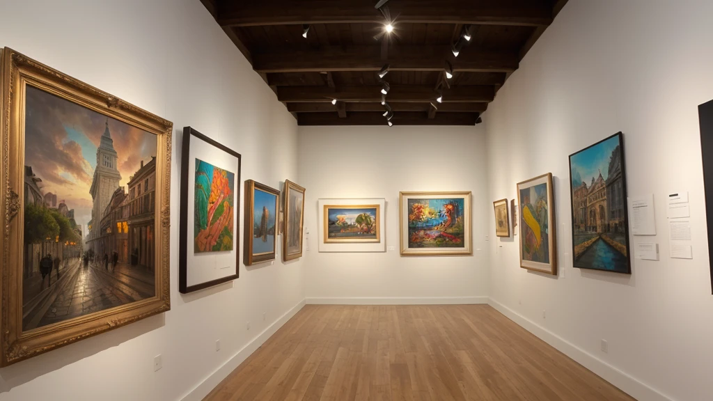 an art gallery