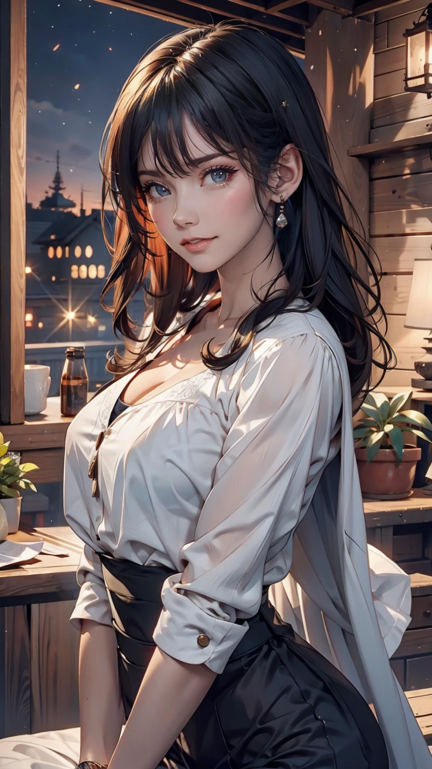 (masterpiece,Highest quality), , View your viewers, , {Top View|Bottom View|Intermediate View}, , {Long Hair|short hair}, (Wavy Hair:0.8),, {Upper Body|Cowboy Shot}, , {indoor|Outdoor}, , {Fantasy|Modern|sf},, {night明け|night}, , {blue eyes|Iris|Grey Eyes},, {shy|Happy|sad|smile|Happy face},