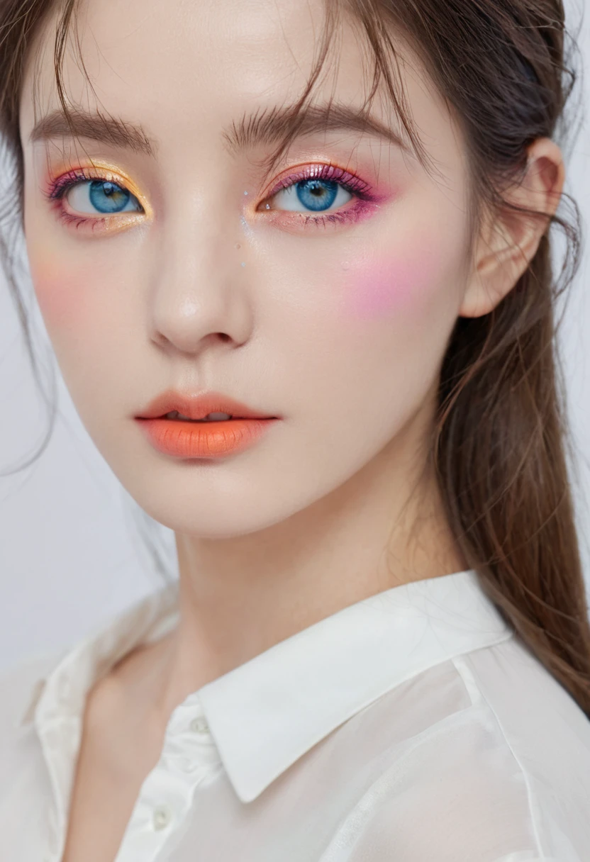 (masterpiece), (artwork), (Amazing work), (Delicate eyes), (Delicate skin), (Heterochromic eyes), (colourful), (#1: Short White Hair with Bangs), (Bright Eyes), (1 Girl) Wearing a witch's hat, 古old, old, Dress in extravagant medieval costumes, masterpiece, best quality, best designer, Best Illustration Award