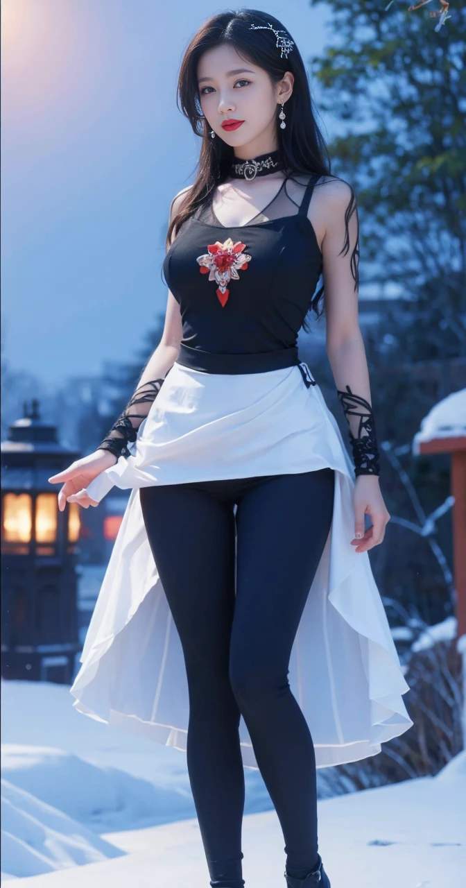 best quality, tmasterpiece,Ultra-high resolution,Clear face,（Reality：1.4），ferpect lighting，(upper body shot), (photorealistic:1.50), anime wallpaper, Guviz style artwork, cover-up fantasy up to magic , by Yang J, Guviz, beautiful artwork illustration, beautiful digital artwork, beautiful digital illustration, Li Song, beautiful anime portrait, art style in Beauvot, Lips wear thick red lipstick,(smille 1:1)