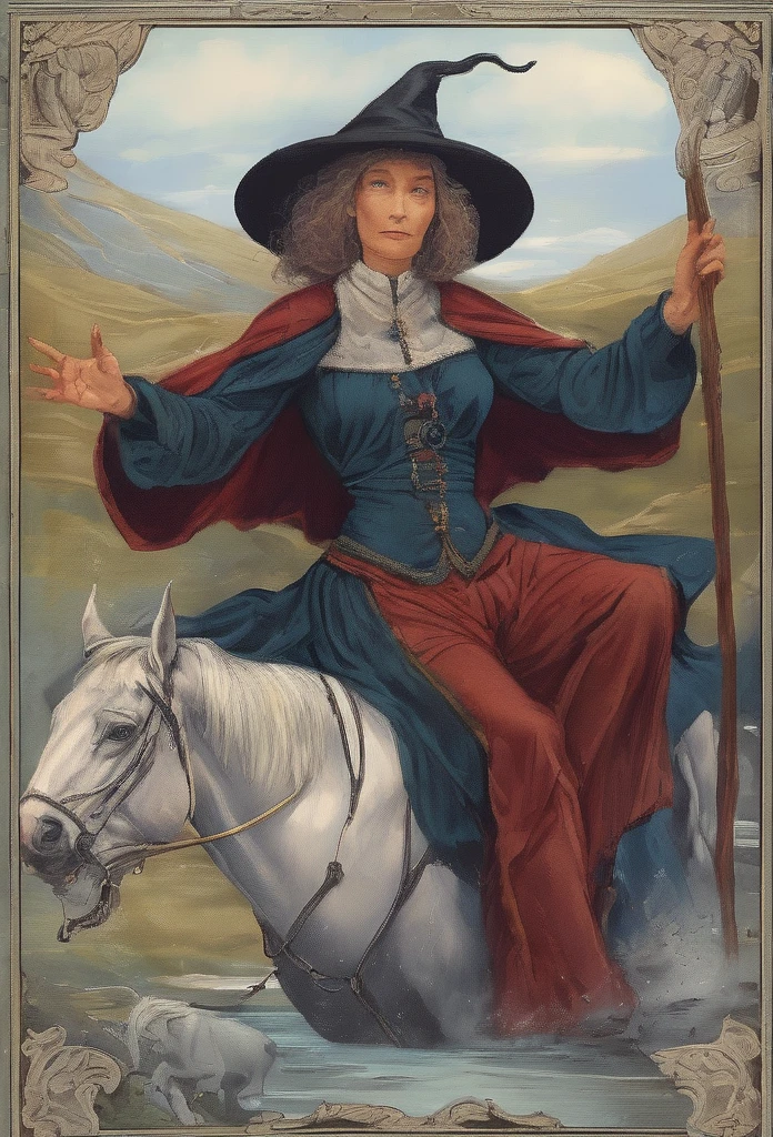 The fool (TAROT) full details, realistic, magical style (witch theme)