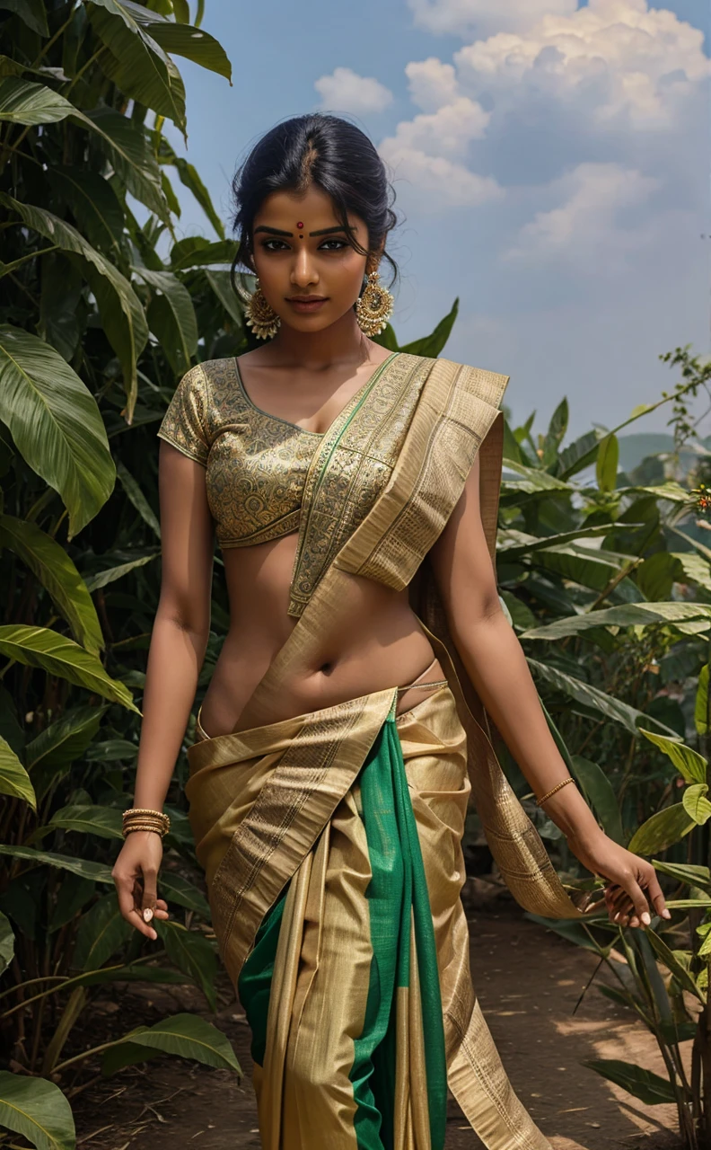 Ideal Indian woman in saree