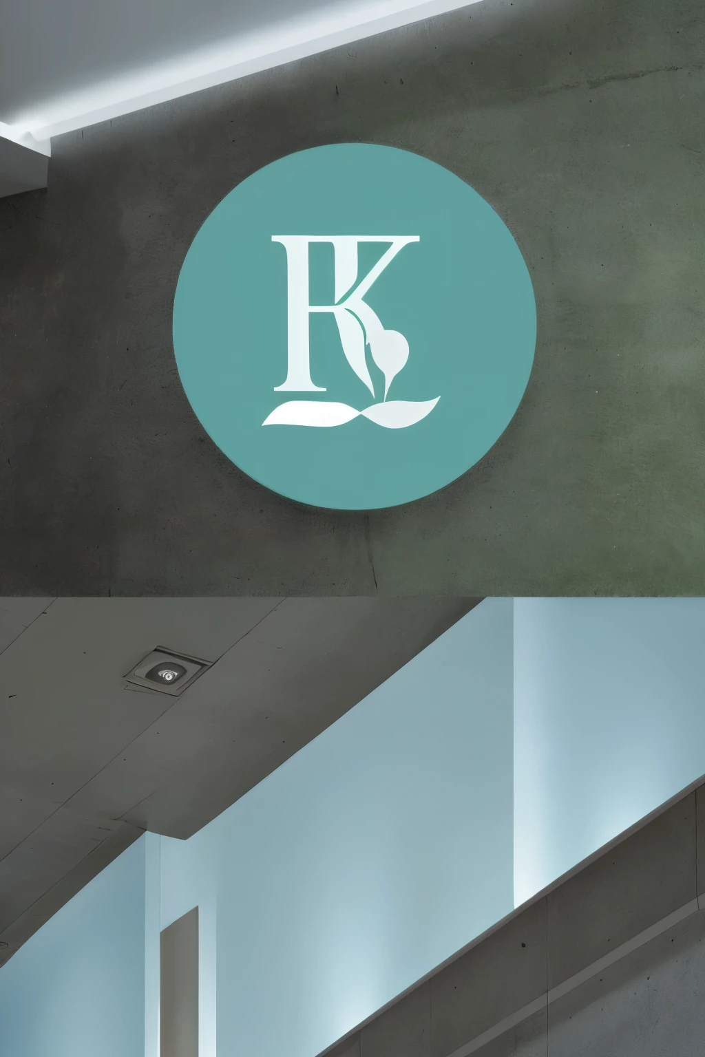 "Create a modern corporate logo for a furniture and interior goods company. The logo should combine a symbol mark and text. The symbol should represent the company philosophy of R (Human), T (heaven), and T (earth), using colors similar to the old logo: light blue for heaven (top left) and green for earth (bottom right), with a white or light element representing Humans. The design should be fresh and not constrained by the old logo's exact layout. Include both &#39;Rakutatsu Corporation&#39; in English and &#39;Rakuda Association Co., Ltd.&#39; in Japanese, ensuring the text is legible and balanced with the symbol. The overall design should convey trust and professionalism suitable for B2B business. The logo should be versatile for use in print materials, websites, and signage. Aim for a clean, modern, and minimalist style that suggests quality and reliability in the furniture and interior design industry."