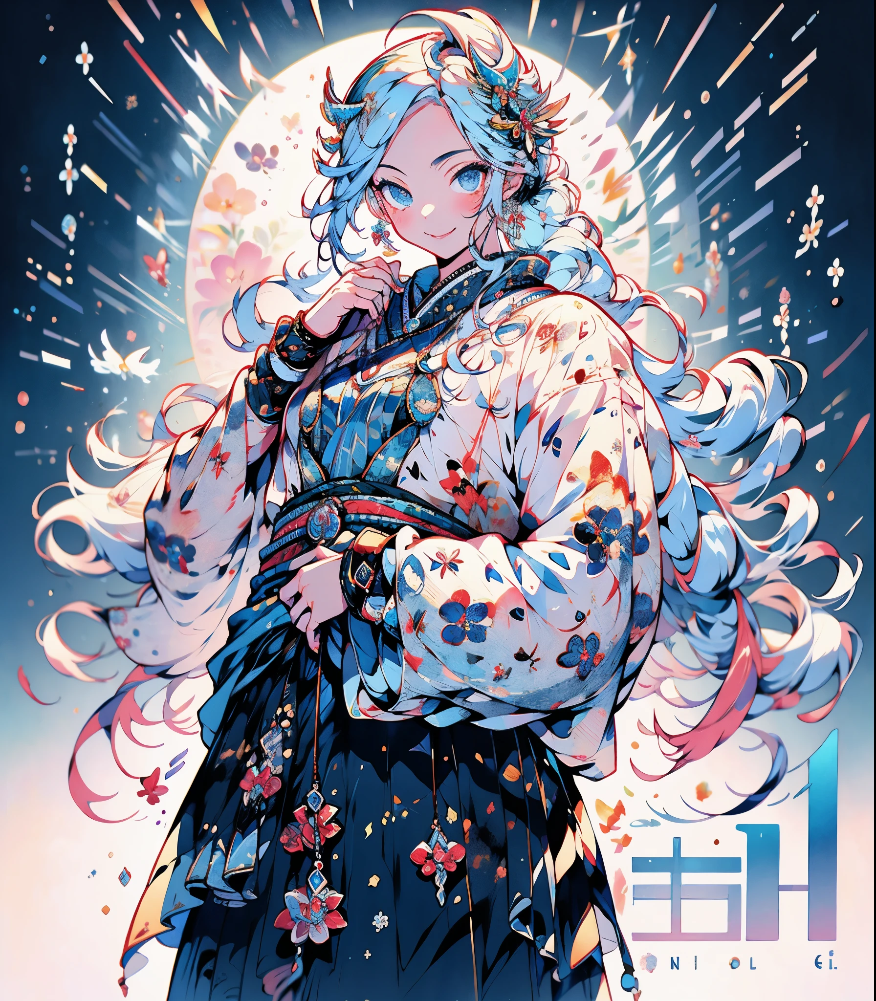 masterpiece, super high quality, ( Highly detailed original illustration),ice princess,Around the ice, Frosty Theme,( 輝く黄Farbeい目:1.2), A light, cold smile, Arrogant look, Sexy Russian costume, blue crystal jewelry, Ice blue glowing tattoo,detailed,Realistic,4K High Definition,Study Map,masterpiece,Highest quality,Official Art,figure,Clear lines,(nice_Farbe),Perfect composition,Fantasy,Concentration,Front facing
