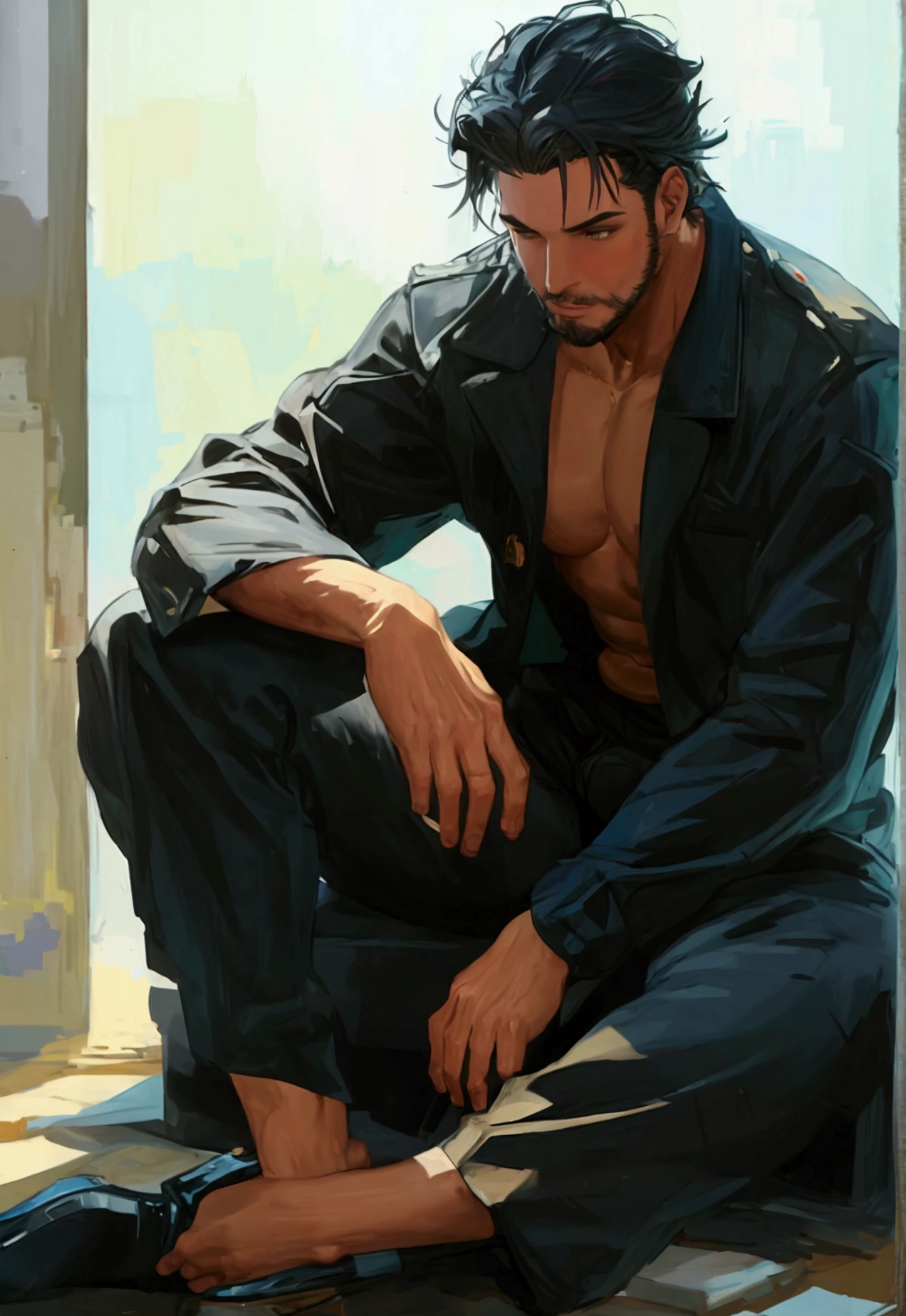 man with huge ass sitting on penis 