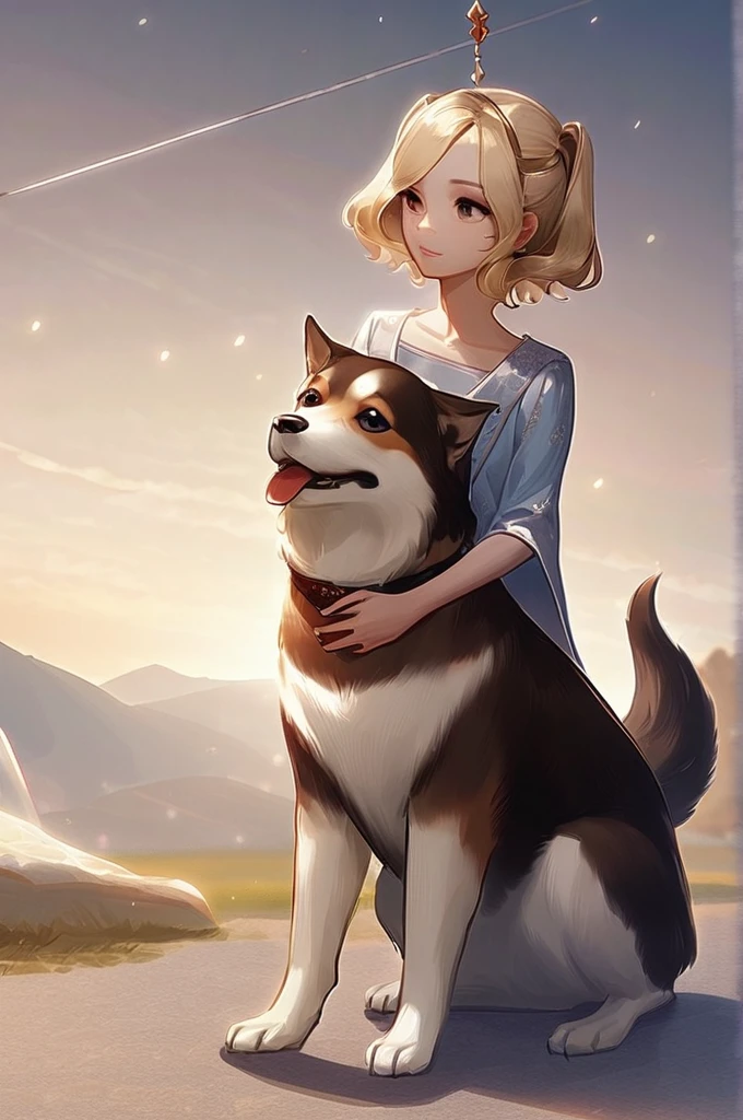 ((Лучшее качество)), ((шедевр)), (подробный), a girl is fucked by a dog
