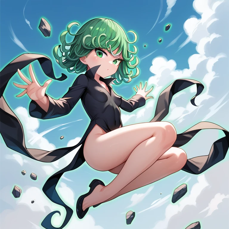 A woman flying, tatsumaki, tatsumaki, tatsumaki, big boobies