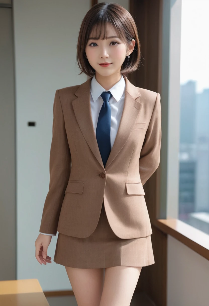 Completely naked、8K, RAW Portrait (Japanese women),masterpiece、Photorealistic:1.2、Realistic, Ultra-high resolution, Highest quality, Real Life Photos ,( in the evening :1.1),
((((1 female:1.5))))、Japanese women,((office lady))、((suit:1.6))、 Short Hairstyles,Slender body,Office window、 ((Dark brown eyes:1.2))、(Real skin texture:1.3)、(Immersive atmosphere:1.2、Chiaroscuro:1.2) 、(Look Viewer:1.4)、((Embarrassed look:1.4))、((Red cheeks:1.3))、((From belowの天井:1.35))、(smile:1.2)、((Roll up your skirt yourself))、((From below:1.45))、((Crotch close-up:1.62))、((Spread your legs out to the side:1.4))、