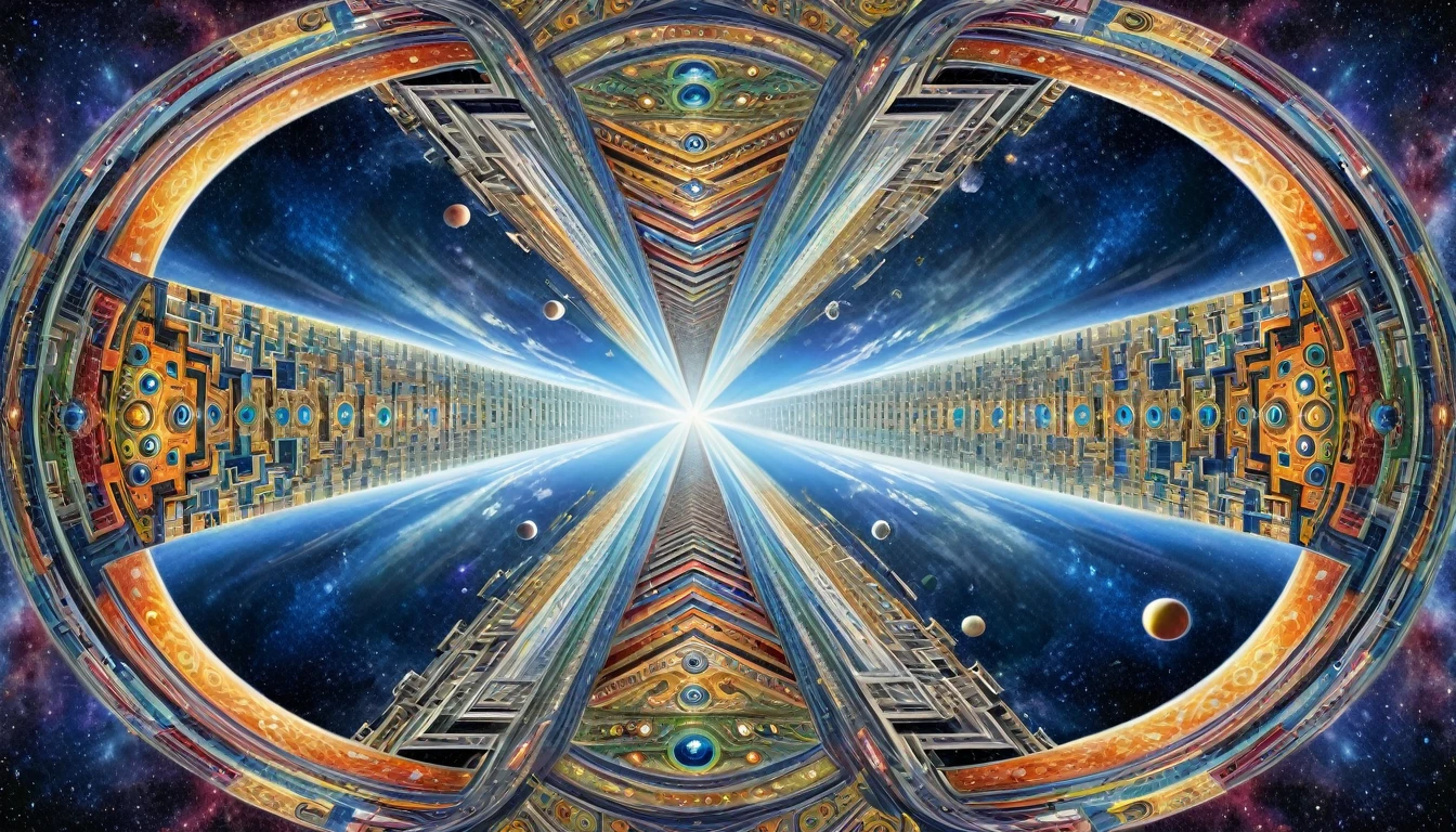 Parallel Universe,Symmetrical composition,perfect,Extreme,Ultra HD,Excellent,masterpiece,outstanding