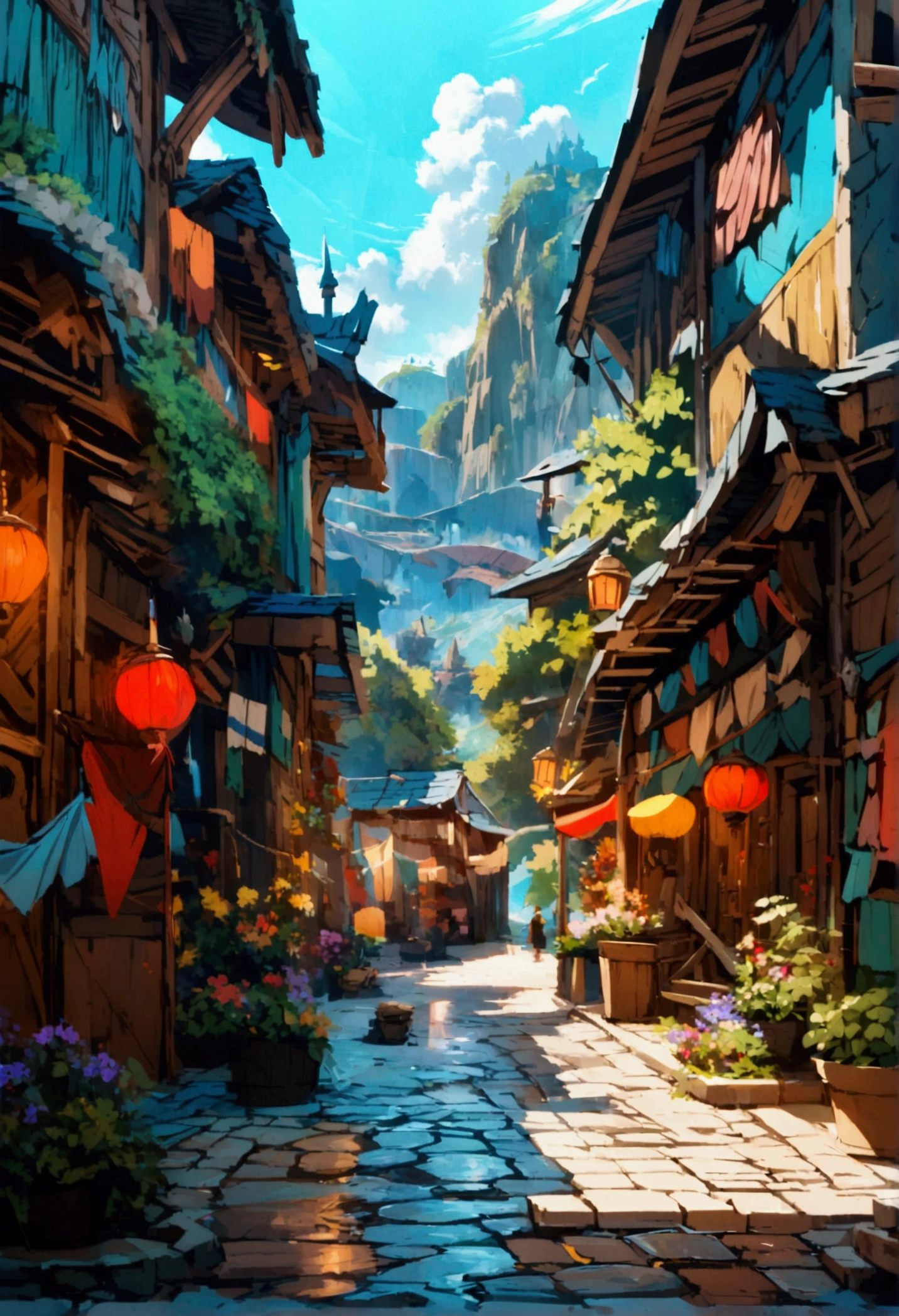 an imaginary world, fantasy continent, full of adventure, Pounding,