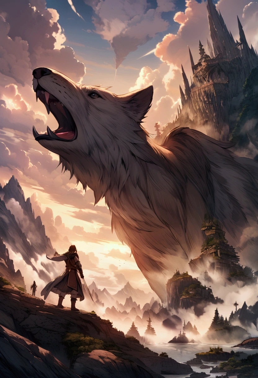 an imaginary world, fantasy continent, full of adventure, Pounding,