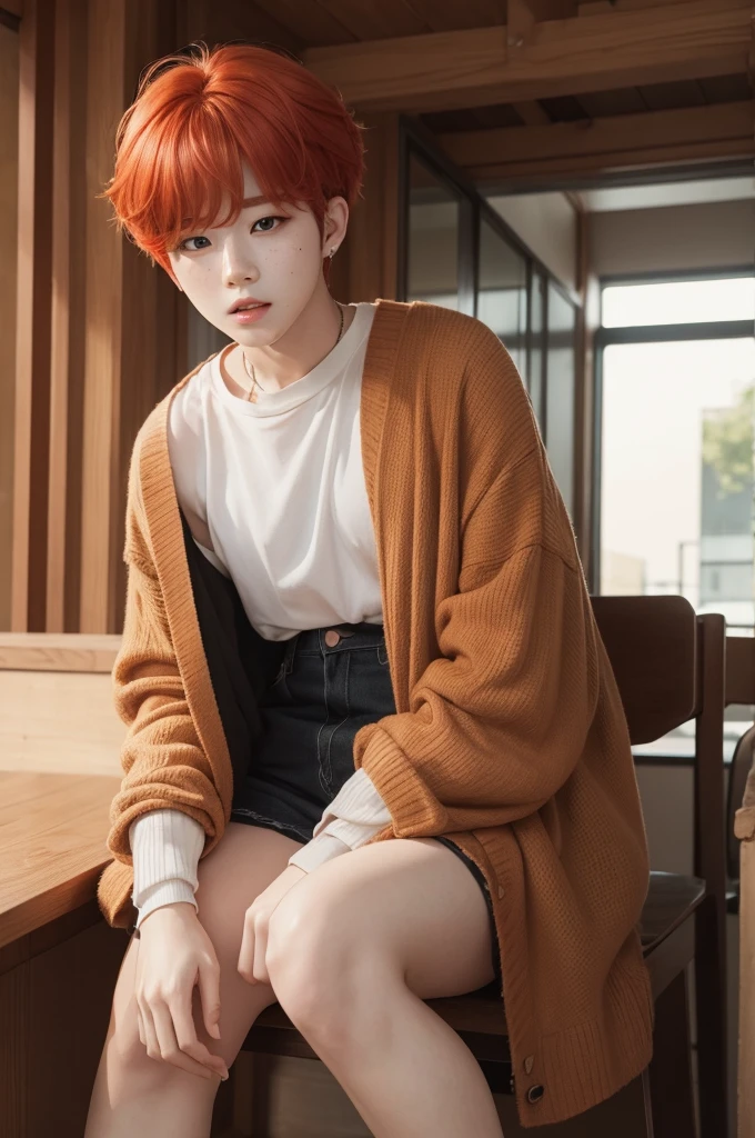 Park Jimin is redheaded and has freckles