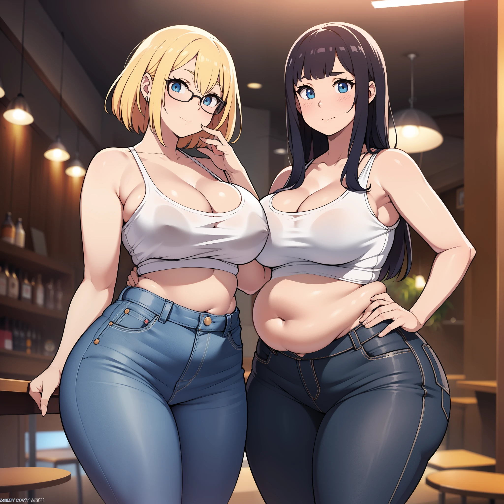 ((chubby)), chubby belly, deep navel, belly hang, fat folds,