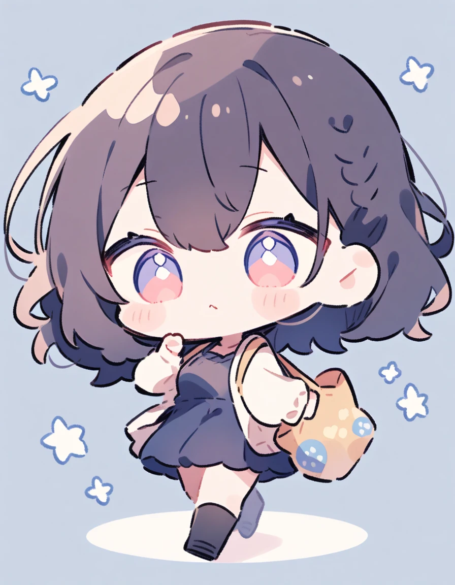 Chibi, With A Supermarket Bag