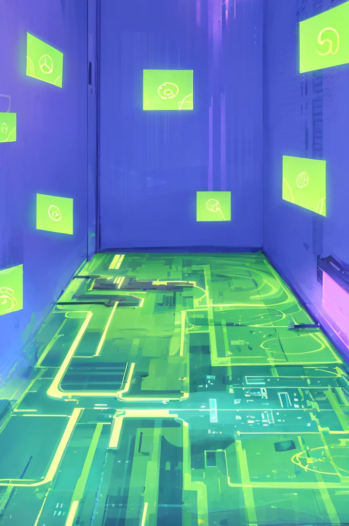 cyberspace, floor circuits, prgrams, ciber cubes spirals