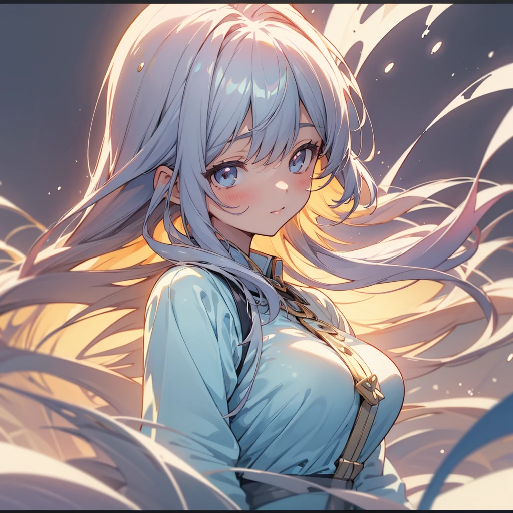 Official art using high quality hand-drawn watercolor sketch techniques. (Highest quality,4K,8K,High resolution,masterpiece:1.2),Super detailed,Beautiful detailed gray eyes,girl with beautiful eyes, everyone, Beautiful Anime Girls, Cute Anime Girl, Smooth anime art, Anime Style, Elegant colors, Soft lighting, Delicate and beautiful wet eyes, Very coquettish, (Beautiful big breasts:1.2), (The right move:1.2),