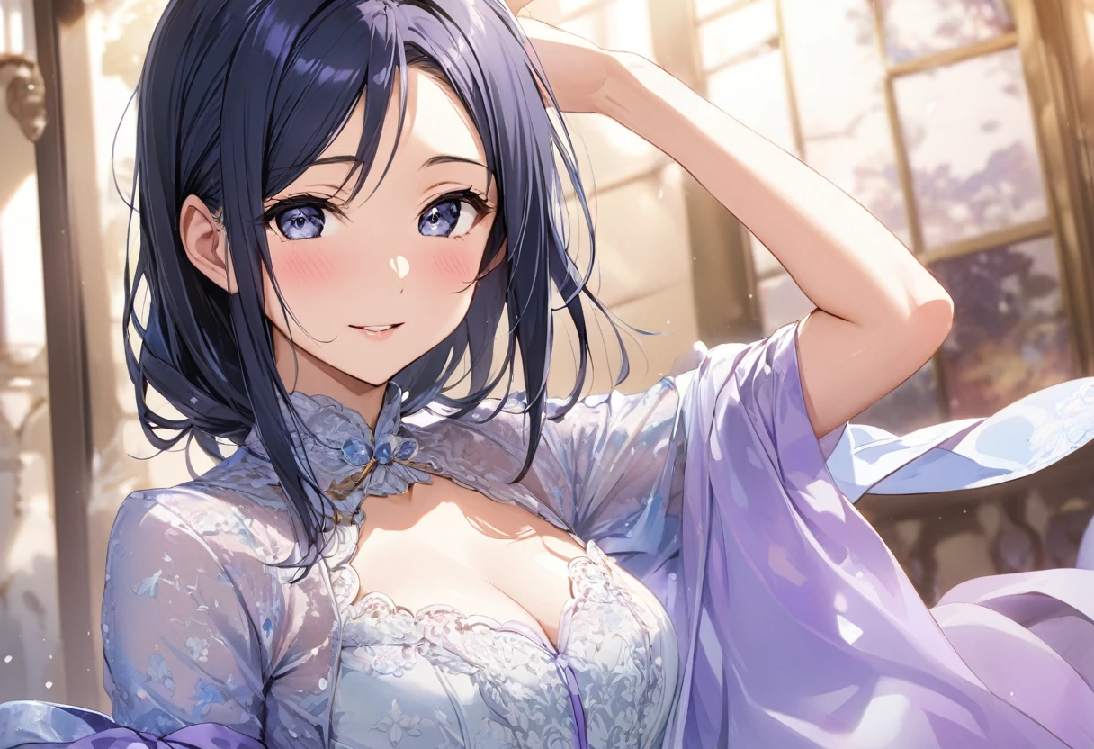 Love Live adult Kanan Matsuura, masterpiece, highest quality, gloss, fantastic background, attire random