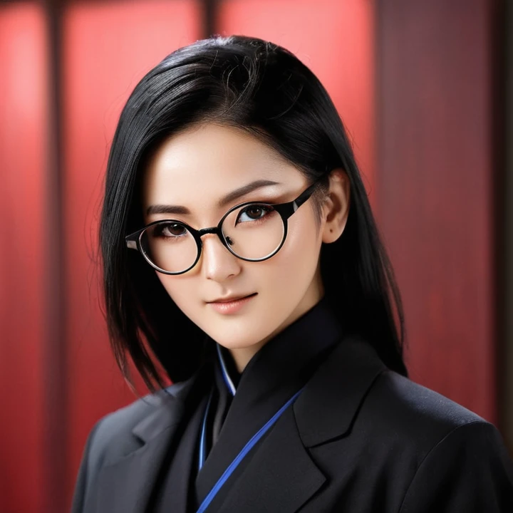 ## Physical Structure Sarada is a young ninja with an elegant and distinctive appearance.. Her figure is slim and well proportioned., reflecting his agility and skill in combat. Next, I will break down the key aspects of its physical structure:
### face y Hair
- **face**: Sarada has an oval and delicate face. Her features are soft and feminine, with thin and well defined eyebrows. His forehead is broad and expressive., showing his intelligence and determination.
- **Hair**: Sarada's hair is one of her most distinctive features. It is a jet black tone, deep and bright. It is usually tied in a high ponytail., which gives it a practical and functional look. Some loose strands frame her face., adding a touch of naturalness.
### Eyes y look
- **Eyes**: As a member of the Uchiha Clan, Sarada inherited the Sharingan. His eyes are deep and penetrating, of an intense black. When he activates his Sharingan, three atoms appear in each eye, granting him keen vision and the ability to anticipate his opponents' movements.
- **look**: Sarada's look is serious and focused.. It reflects his determination and desire to discover the truth about his family and lineage.. His eyes are windows to his passionate and brave soul..
### Clothing and Accessories - **Ninja uniforms**: Sarada sees the uniform of the ninja of Konohagakure. His black long-sleeved T-shirt fits comfortably to his figure.. The blue pants are practical and allow freedom of movement during missions. Wear sturdy black sandals to face any terrain.
- **Protective Band**: on the forehead, Sarada wears the village's protective band. It is a symbol of his loyalty and belonging to Konoha..
- **glasses**: Round glasses are your most characteristic accessory. The black frame contrasts with her dark hair and gives it a modern touch. The glasses are also functional, helping her read and analyze information quickly.
Sharingan