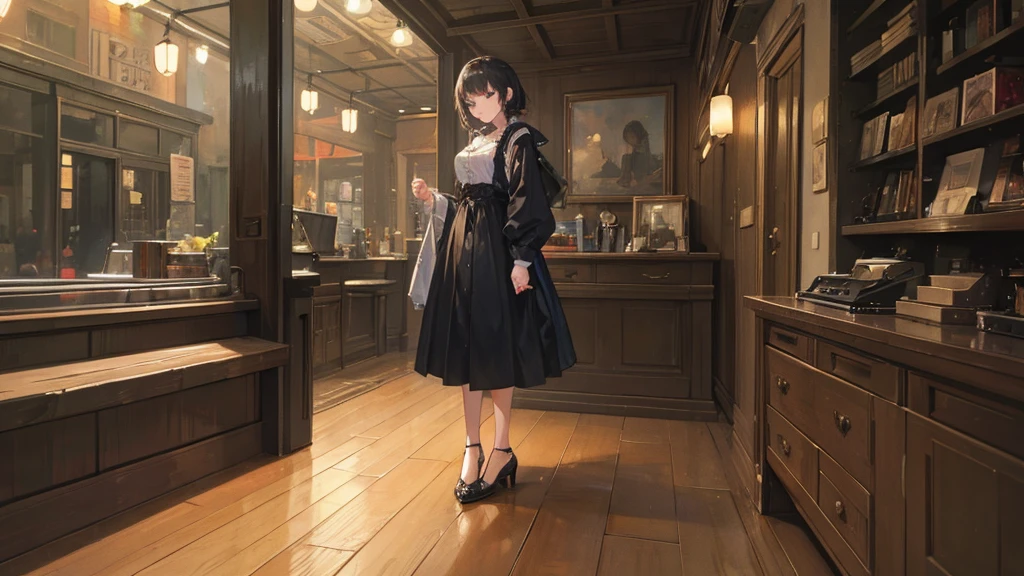 ((Highest quality)), ((masterpiece)), (detailed),Lo-fi night scene