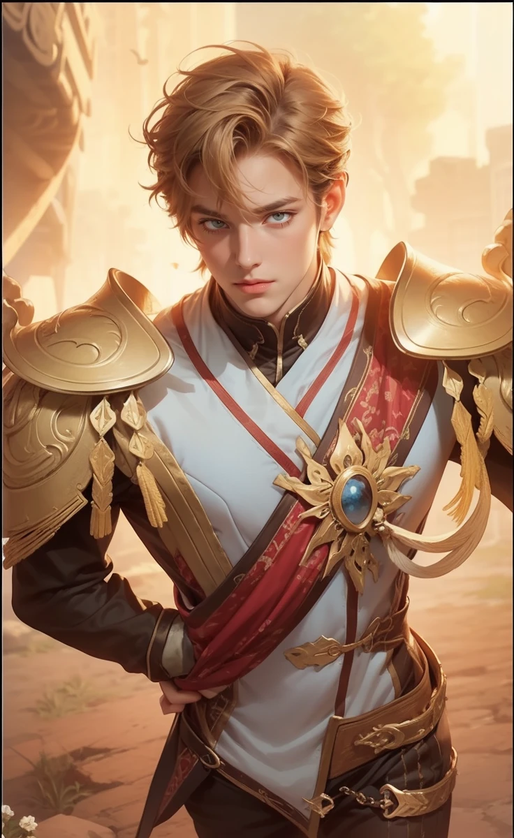 (masterpiece, top quality, best quality, official art, beautiful and aesthetic:1.2), boy, handsome, extreme detailed faces, (fractal art:1.3), colorful, highest detailed, (perfect face), shiny skin, HDR, cantarella, extremely detailed dress, detailed background